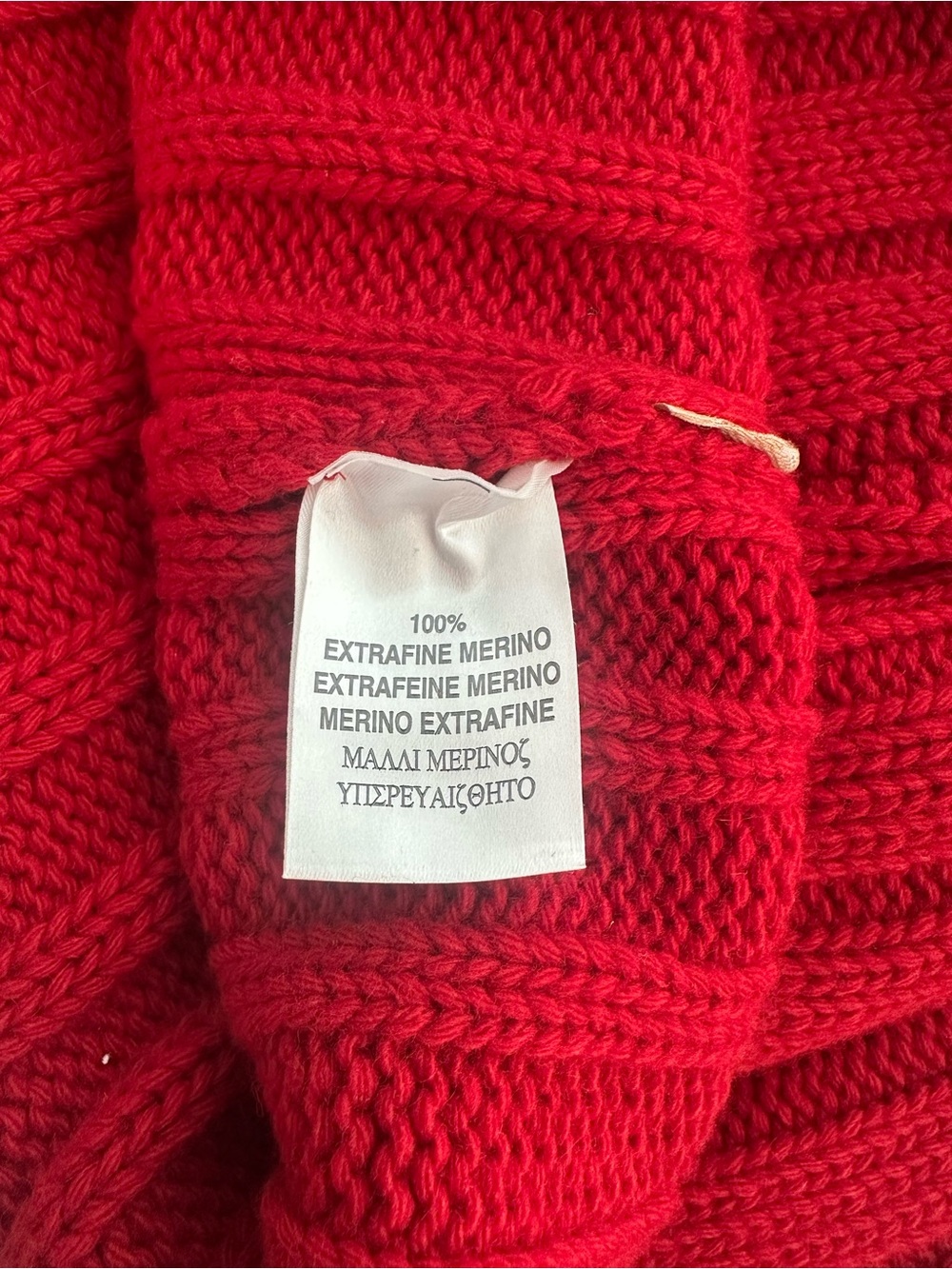 Burberry London Men's Red Turtleneck Ribbed Knit Sweater - Picture 7 of 7